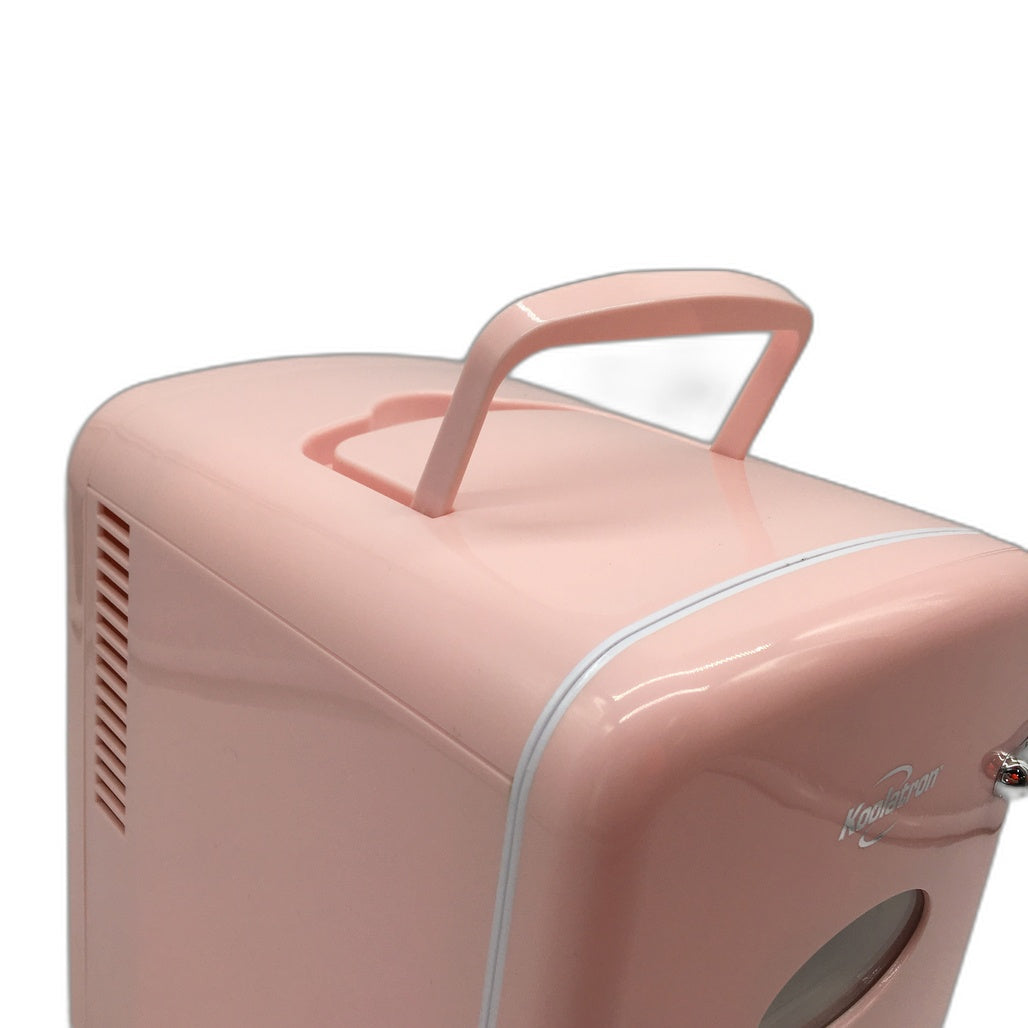 Koolatron 4L Retro Mini Thermoelectric Cooler 12V DC 220V AC Pink DEMO