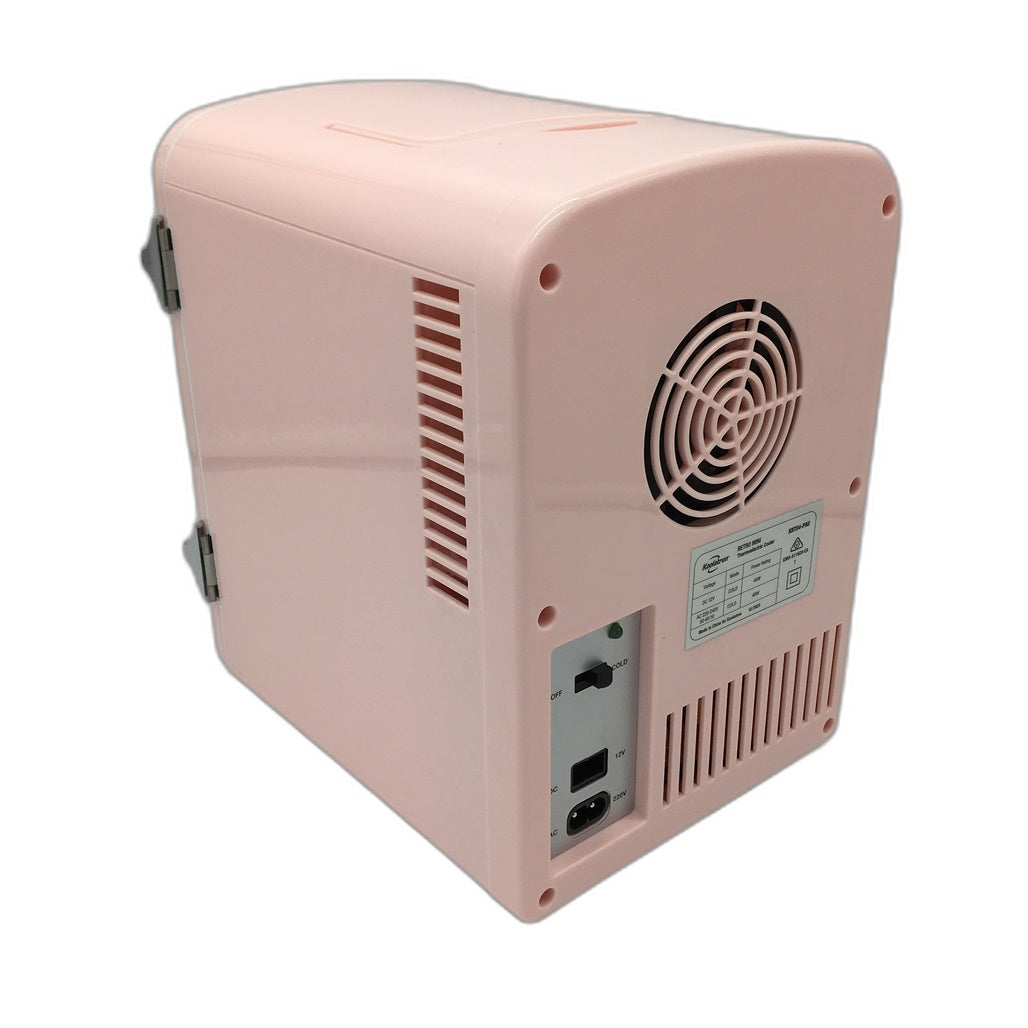 Koolatron 4L Retro Mini Thermoelectric Cooler 12V DC 220V AC Pink DEMO