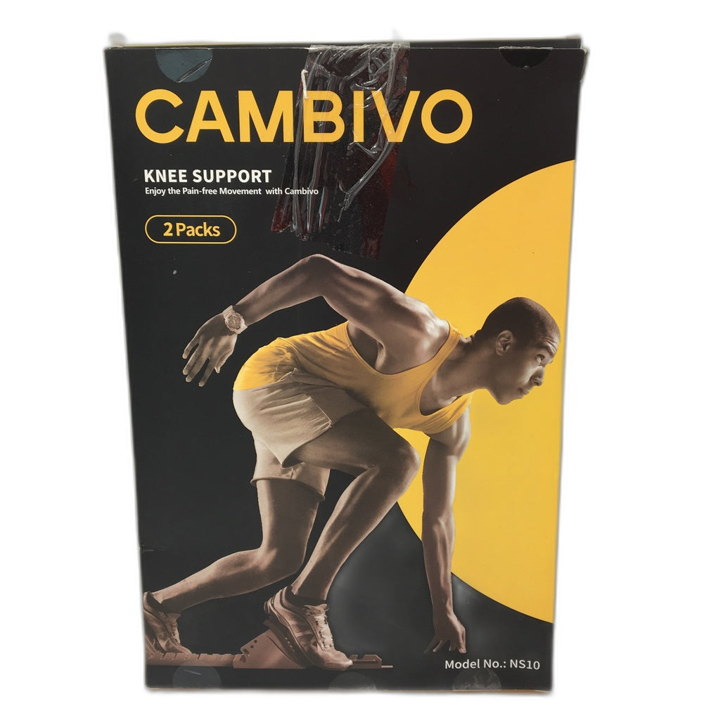 CAMBIVO 2 pack Anti-Slip Sports Knee Compression Brace Support Size X-Large NEW