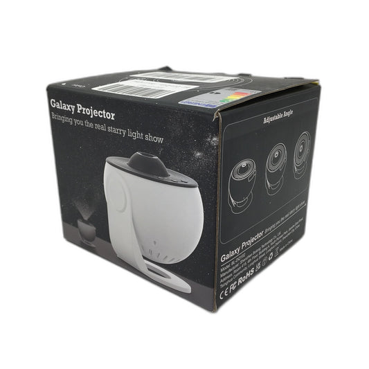 Galaxy Projector with 5W LED HD Projection & 12 Built-in Discs in White NEW