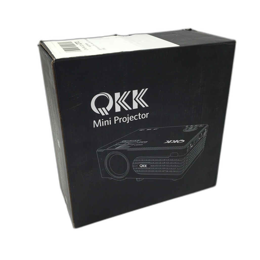 QKK Mini Projector Home Theater PJ0436 AKO210605-33V White NEW