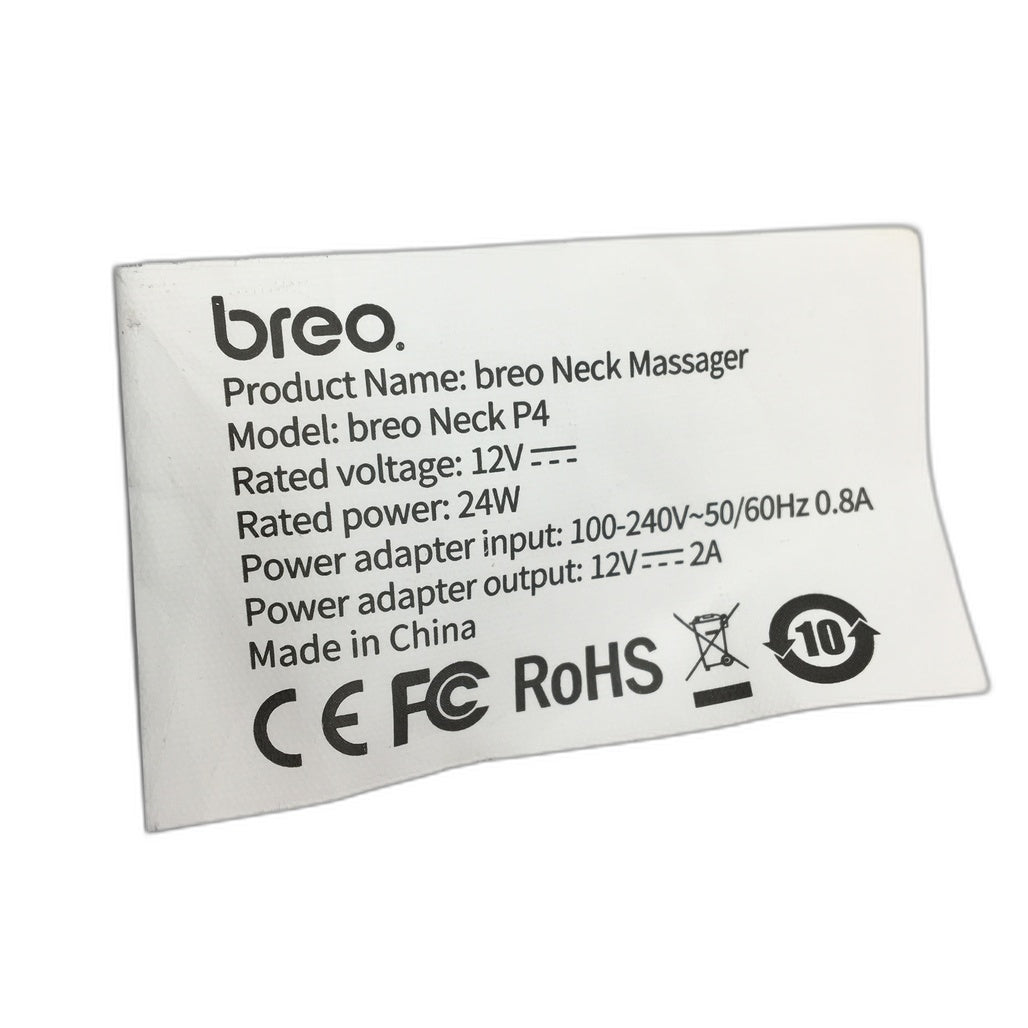 Breo 3D Neck Shoulder Black Massager with Heat NEW