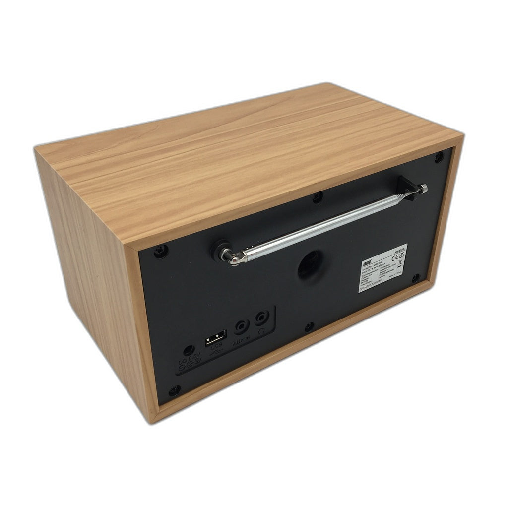 August DAB/DAB +/FM & Bluetooth Radio MB420K Wooden NEW