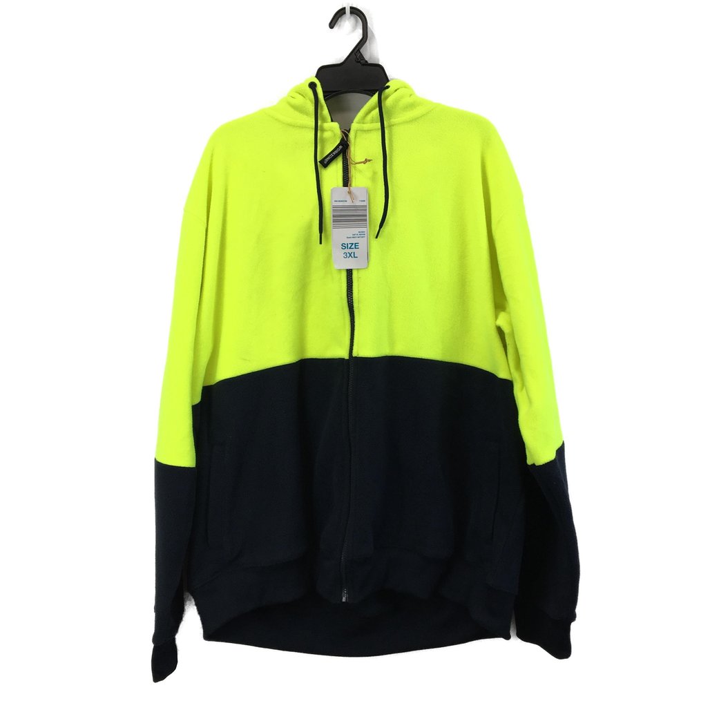 Workzone Mens Hi Vis Fleece Jacket UPF 50+ Size 3XL NEW