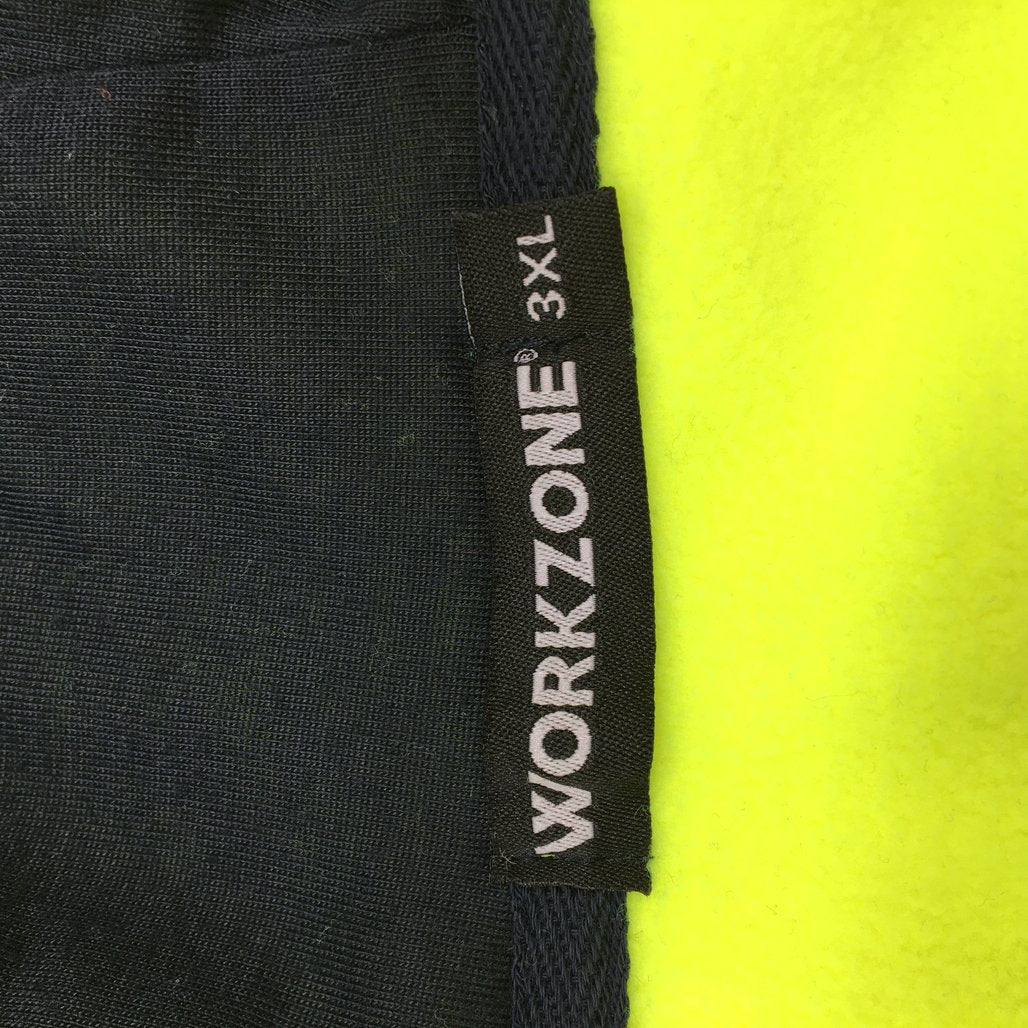 Workzone Mens Hi Vis Fleece Jacket UPF 50+ Size 3XL NEW