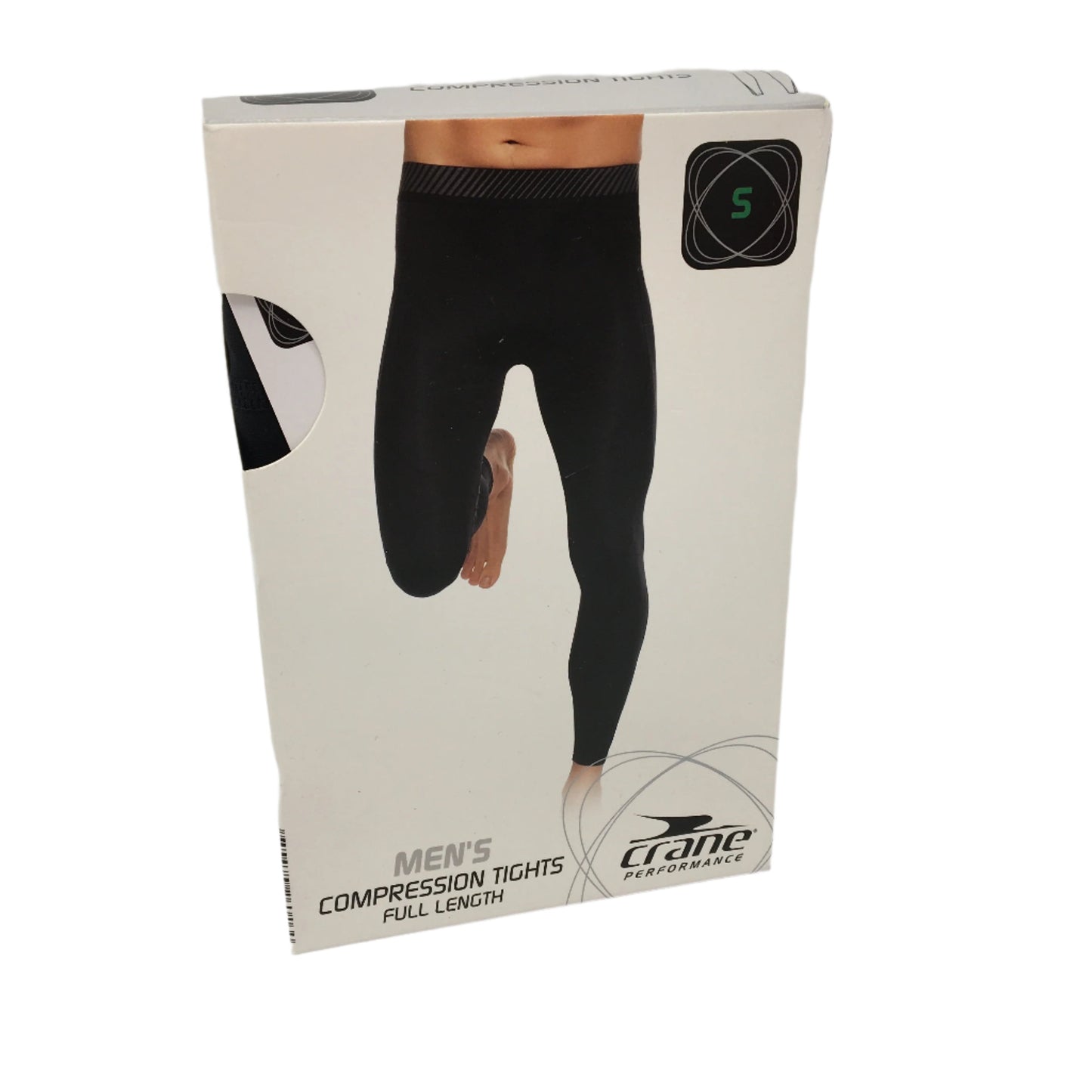 Crane Performance Mens Compression Tights Full Length Size S NEW