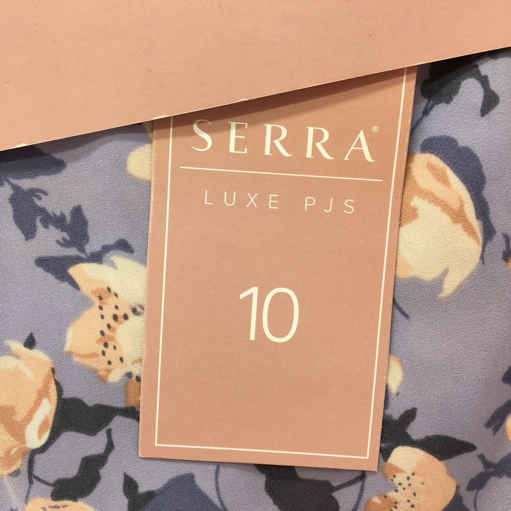 Serra Womens Purple Floral Cami Luxe PJ Set Size 10 NEW