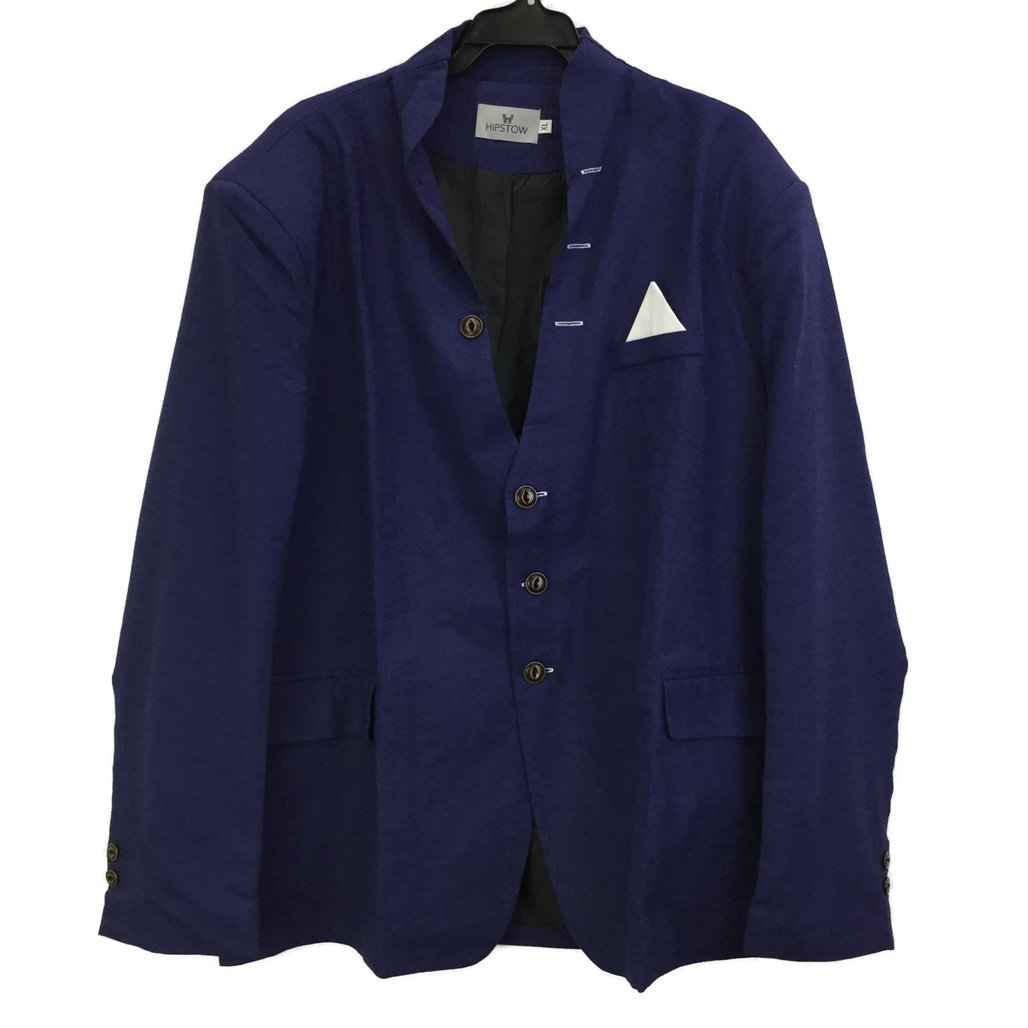 Hipstow Dark Blue Damone Blazer w/ White Accents Mens Size XL NEW