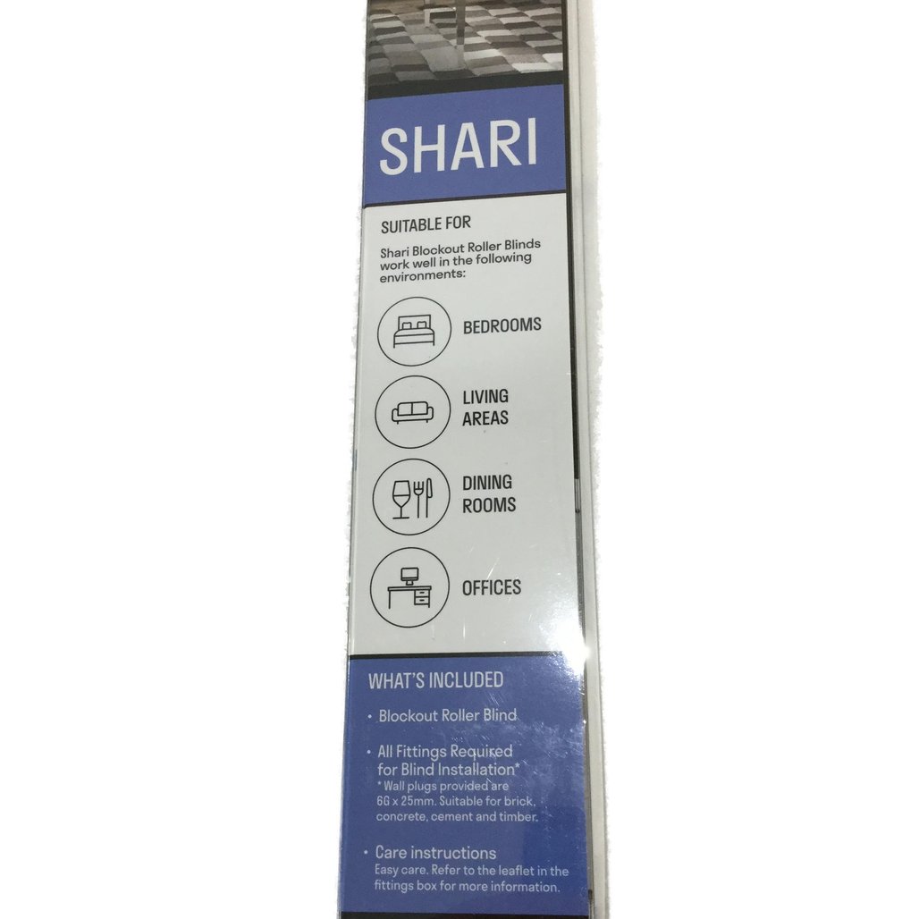 Markisol Set of 2 Shari Single Blockout Roller Blinds Vanilla 60 x 210cm NEW