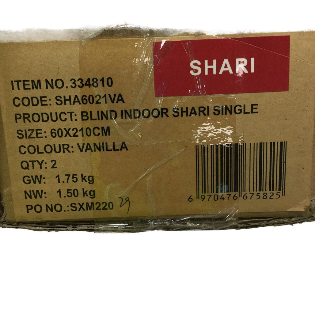 Markisol Set of 2 Shari Single Blockout Roller Blinds Vanilla 60 x 210cm NEW