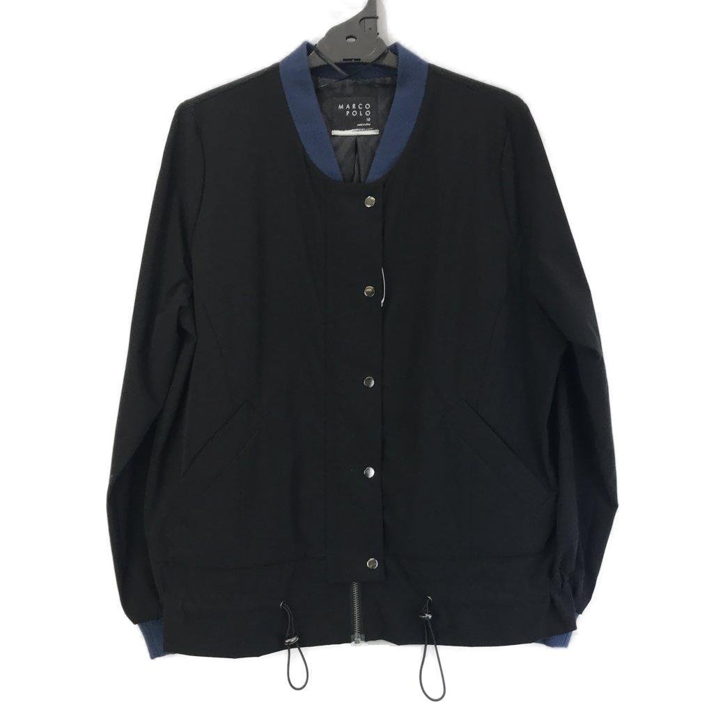 Mens Marco Polo Black & Blue Jacket Size 10 NEW