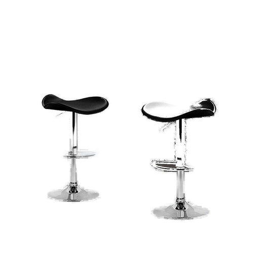 Alfordson Set Of 2 Black & Chrome Premium Bar Stools NEW