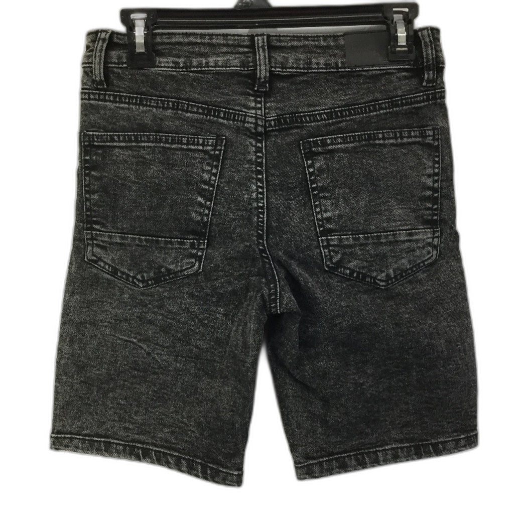 Jay Jays Mens Black Denim Slim Pintuck Short Size 28 NEW