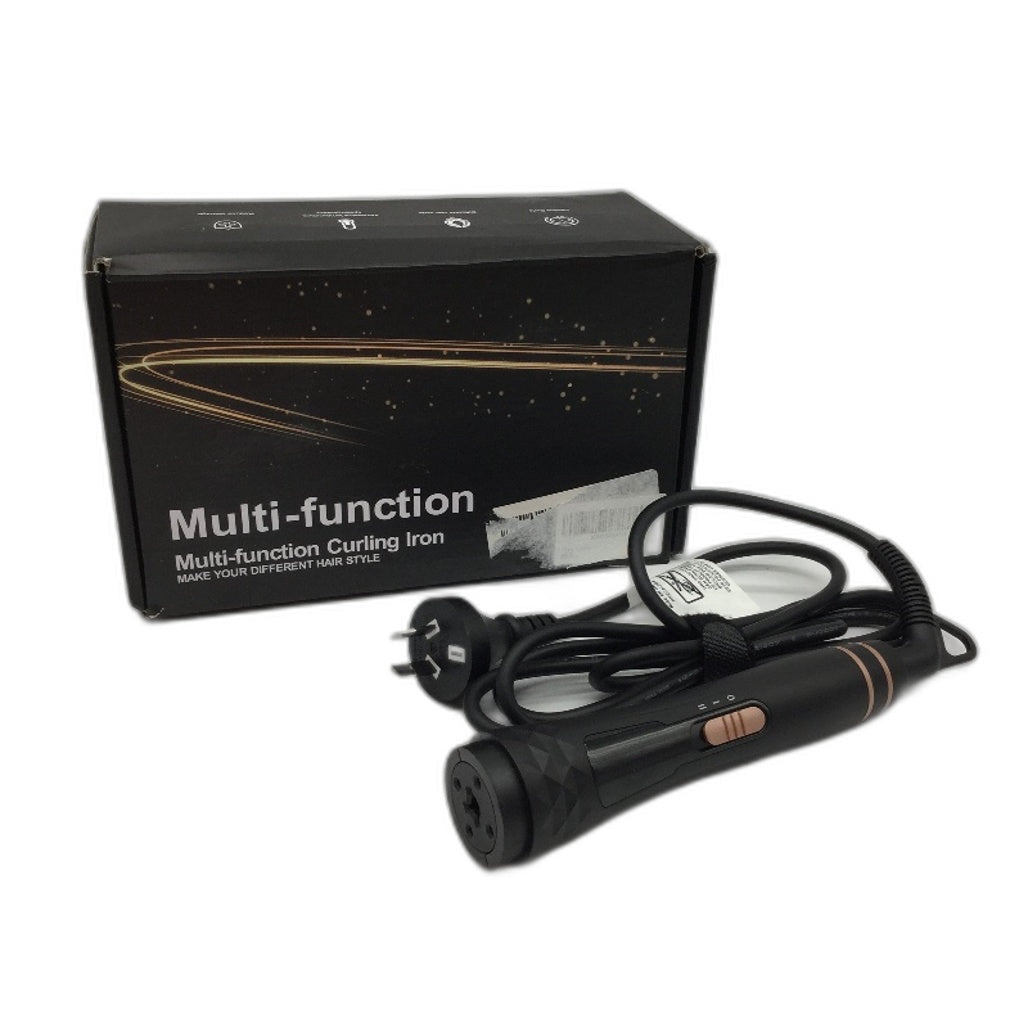 3 Barrel Hair Crimper MultI -Function Gold Curling Iron 5 in 1 NEW