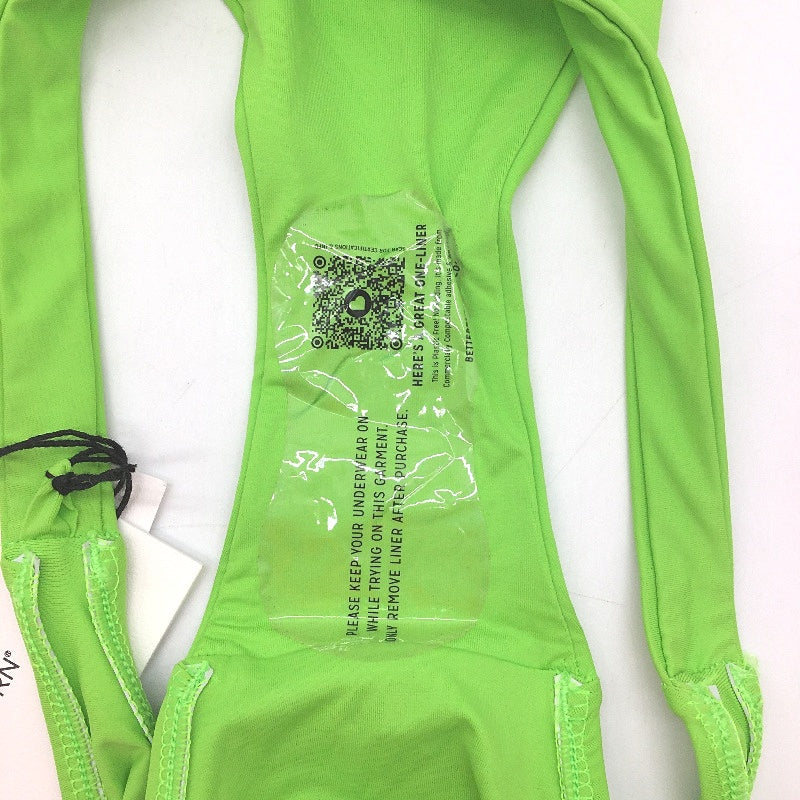 Bondi Born Bright Green Plain Bikini Bottom Ladies Size Small NEW