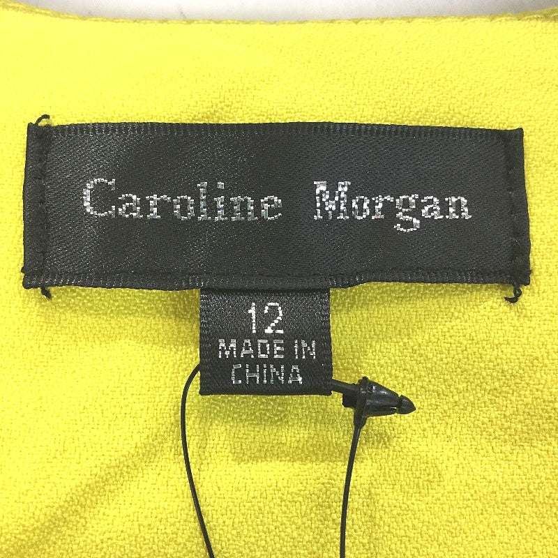 Caroline Morgan Yellow Cropped Blazer Jacket w/ Zip Up Back Ladies Size AU 12 NEW