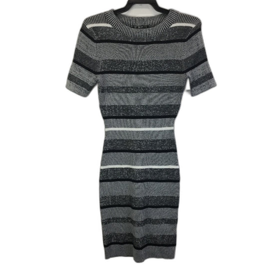 Cotton On Black, Grey & White Short Sleeve Mini Bodycon Dress Ladies Size S NEW