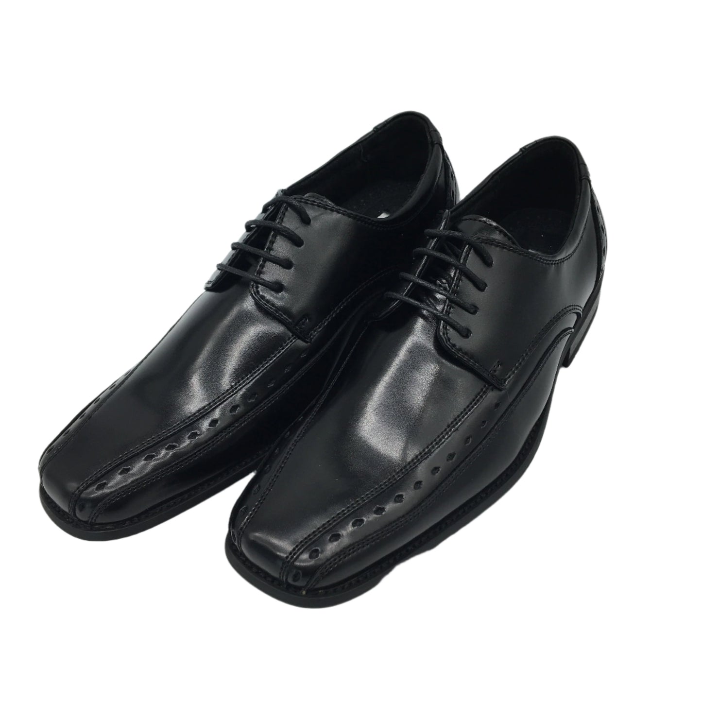 Giordani Mens Corporate Collection Hayden-M Black Leather Upper Formal Shoes Size 40 NEW