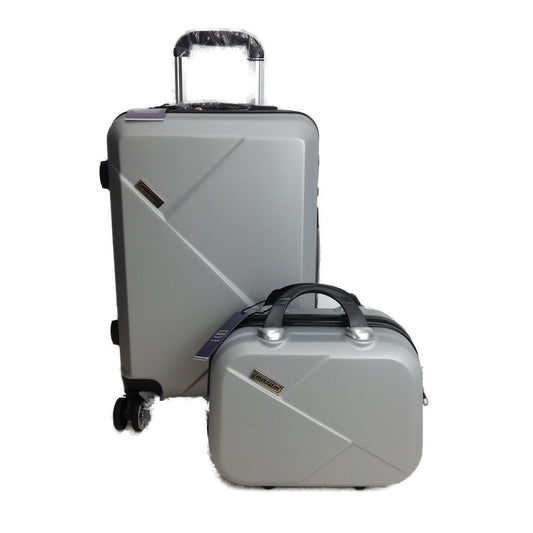 Mazam 2Piece Silver Stylish Carry One Luggage Set NEW