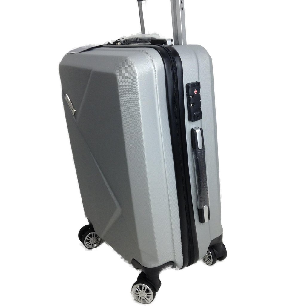 Mazam 2Piece Silver Stylish Carry One Luggage Set NEW