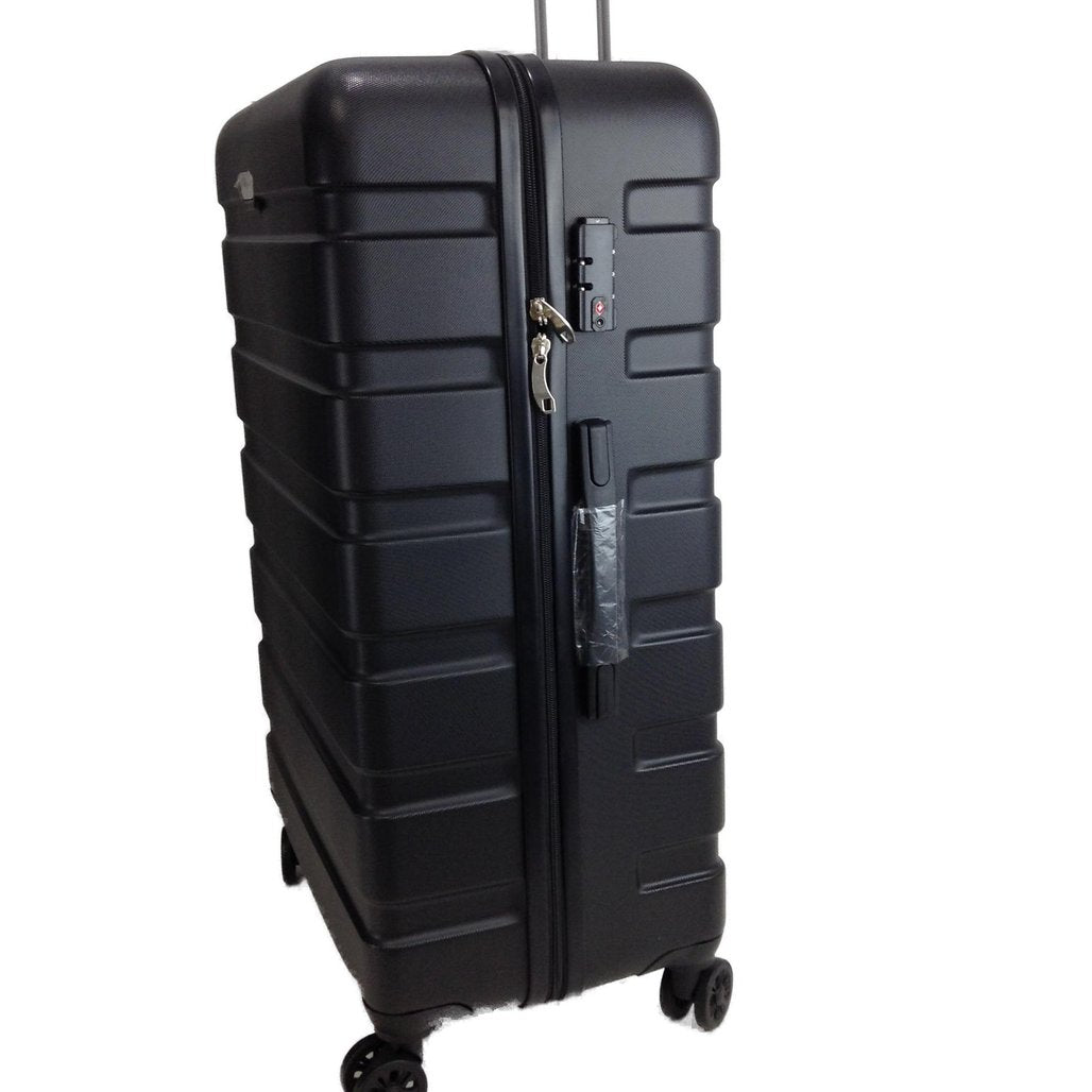 Anyzip Large Black Check-In Spinner Wheeled Suitcase AZ-201 28"/72cm NEW