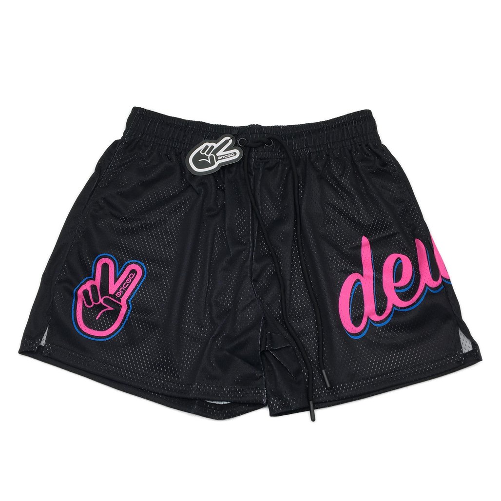 Deuce Premium Unisex Mesh Black Pink Sign Design Size Small NEW