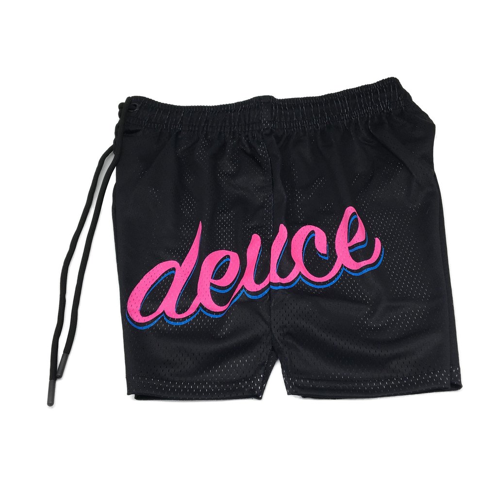 Deuce Premium Unisex Mesh Black Pink Sign Design Size Small NEW