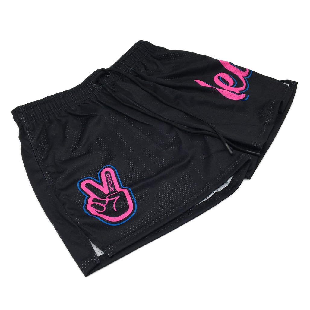 Deuce Premium Unisex Mesh Black Pink Sign Design Size Small NEW