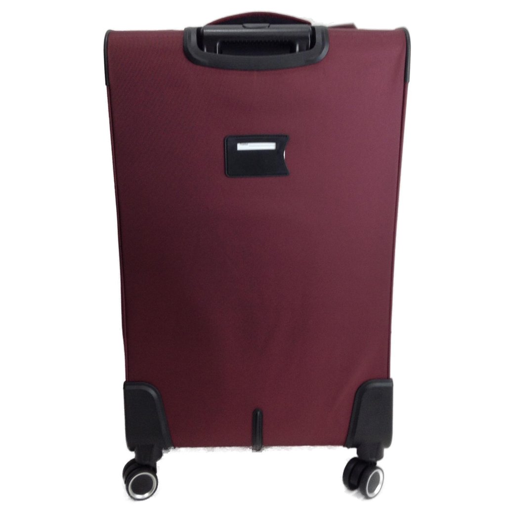 Showkoo 72cm Red Wine Cloth Spinner Wheeled XL Suitcase NEW