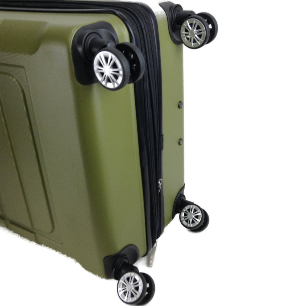 Showkoo 72cm Army Green Spinner Wheeled XL Suitcase NEW