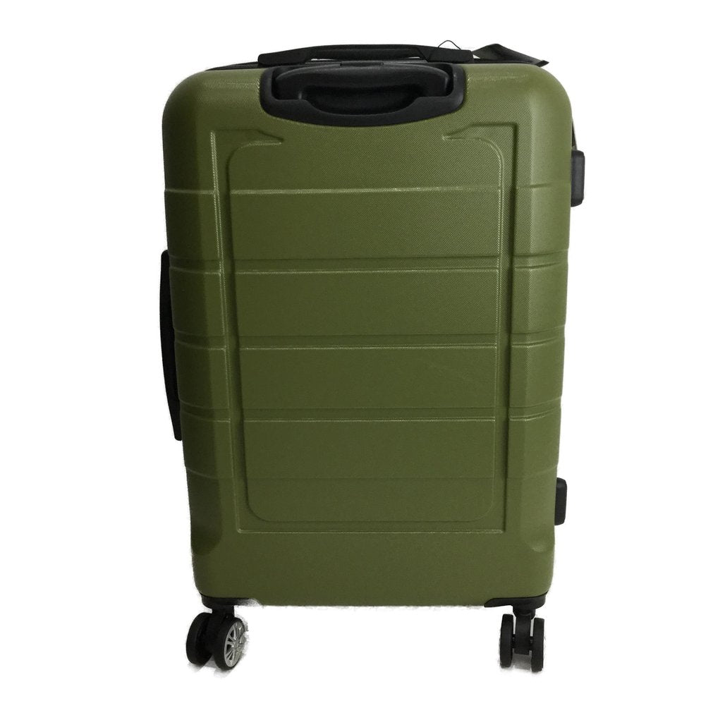 Showkoo 58cm Army Green Spinner Wheeled Telelscopic Handled Suitcase NEW