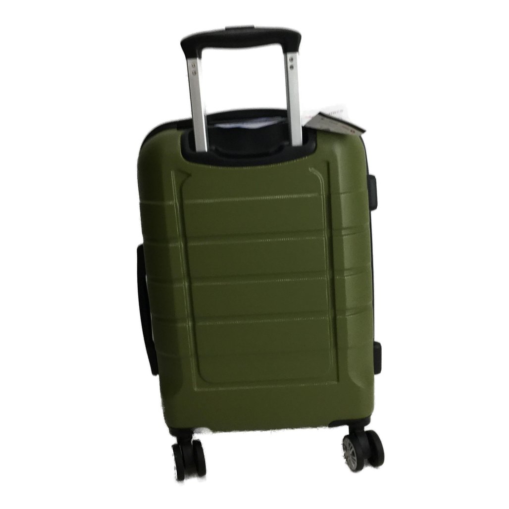 Showkoo 48cm Army Green Spinner Wheeled Carry On Suitcase NEW