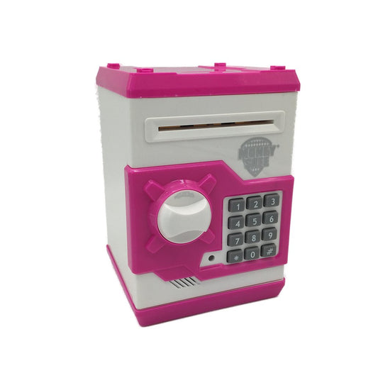 Kids Piggy Bank Money Safe with Electronic Locks Pink NEW