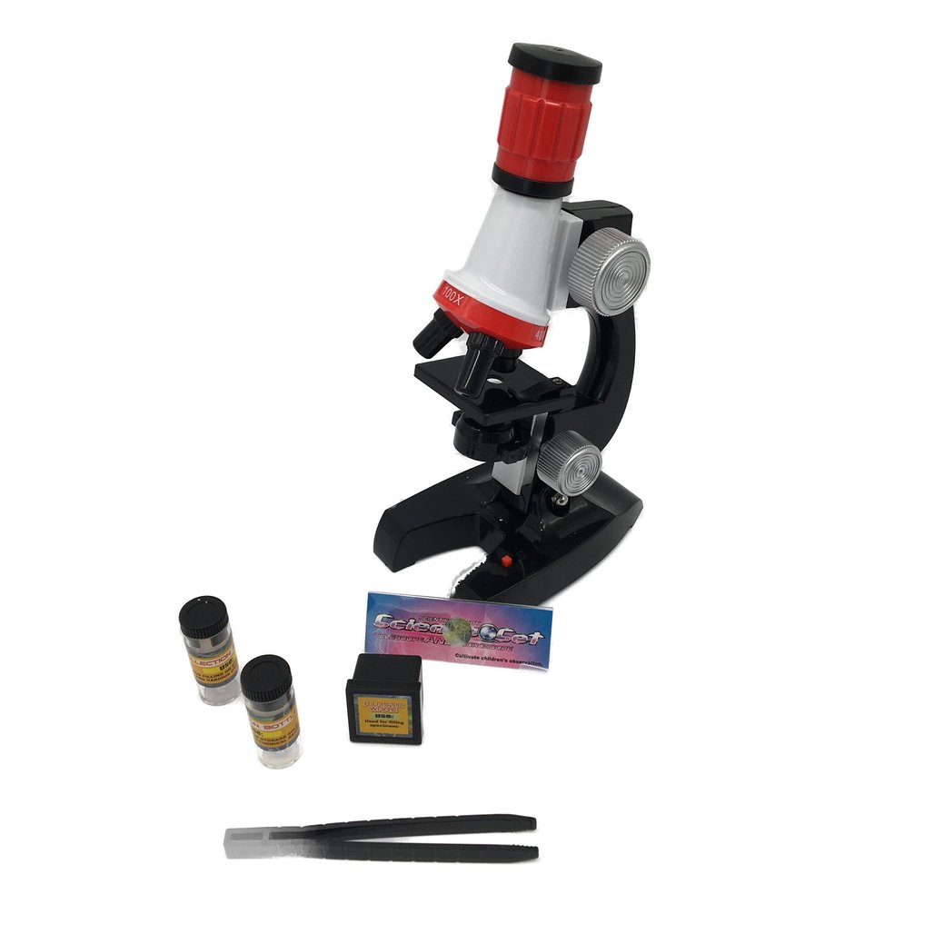 Educational Science Lab Microscope Kit with Light and Refined Instruments NEW