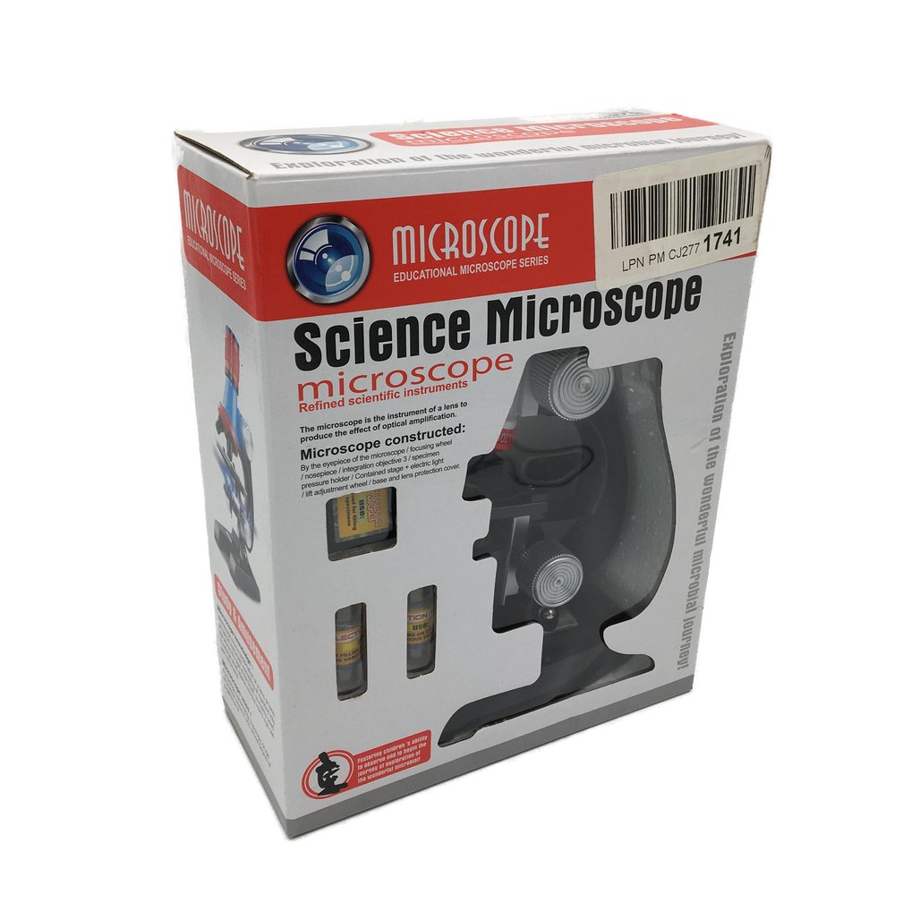 Educational Science Lab Microscope Kit with Light and Refined Instruments NEW