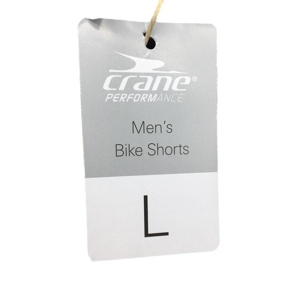 Crane Performance Black Mens Bike Shorts Size L NEW