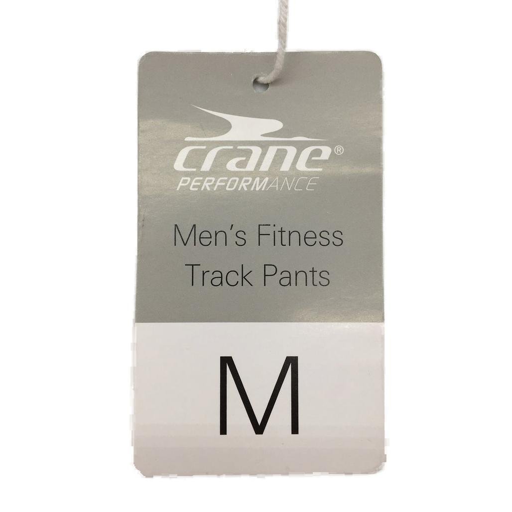 Crane Performance Mens Fitness Track Pants Black Size M NEW