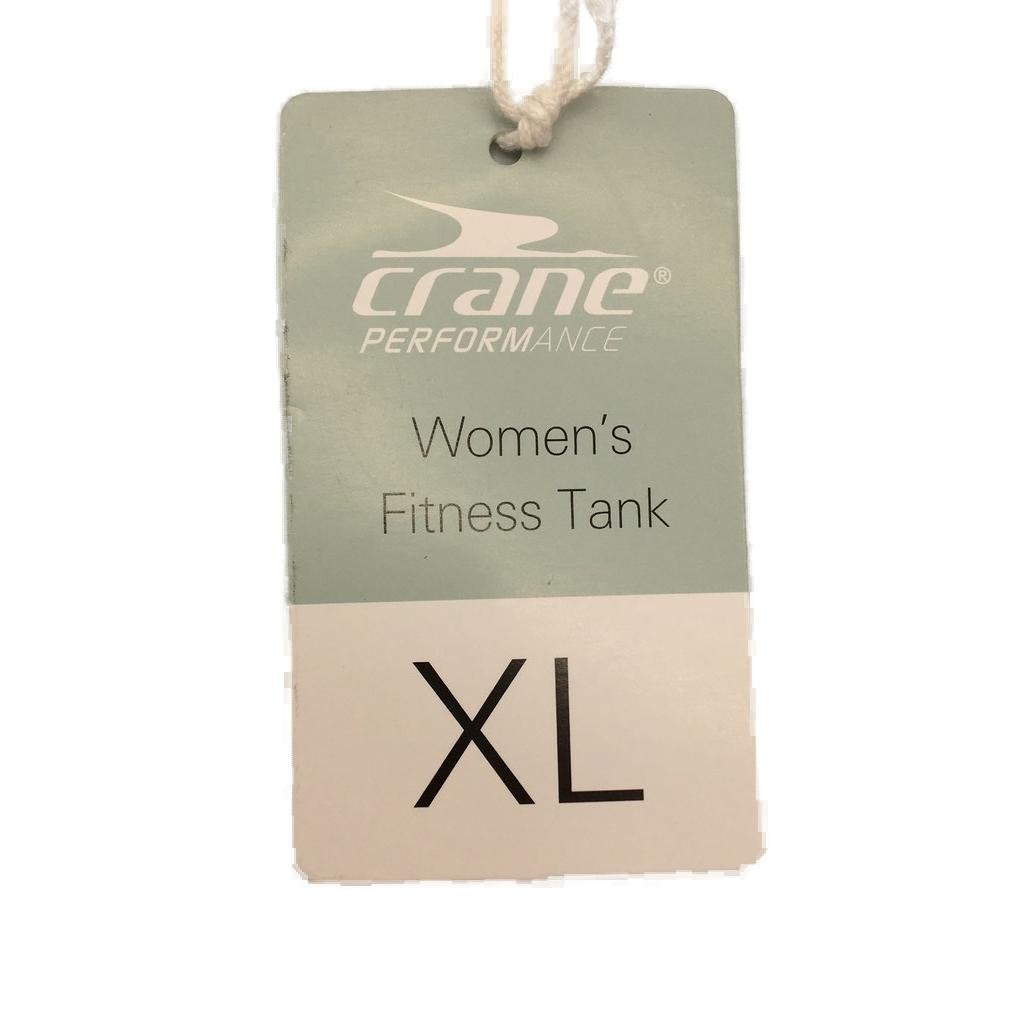 Crane Performance Cotton Blend Blue Womens Fitness Tank Size XL AUS 16 NEW