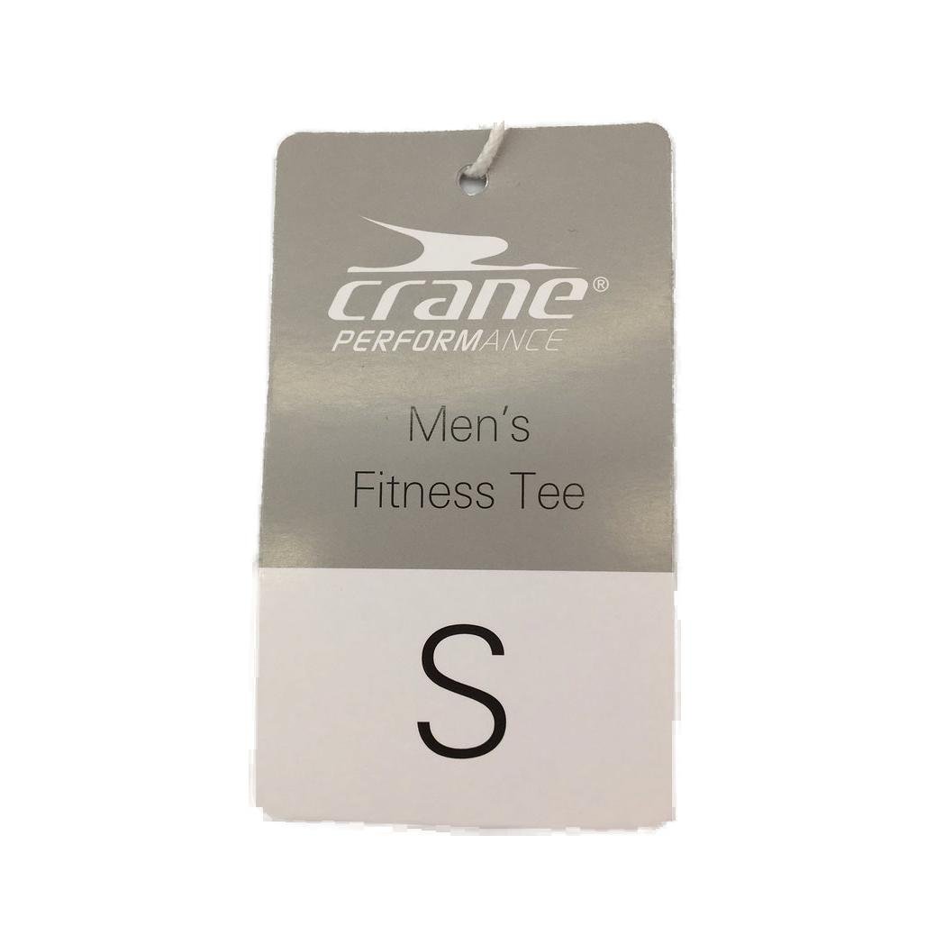 Crane Performance Mens Quick Drying Black Fitness Tee Size S NEW