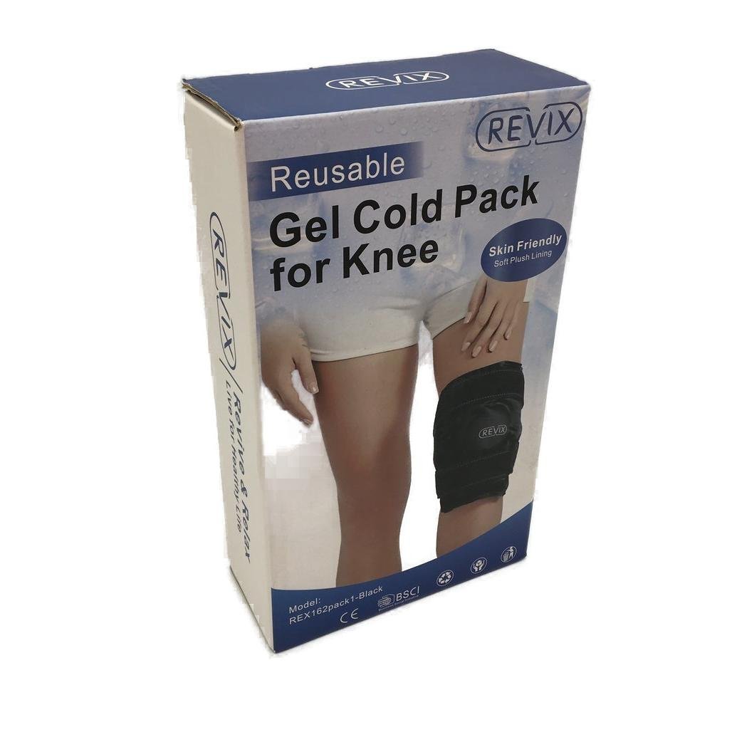 Revix Reusable Black Gel Cold Pack for Knee Skin Friendly Rex 162 NEW