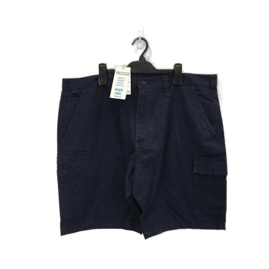 Workzone Navy Cargo Cotton Work Shorts Mens Size 2XL NEW