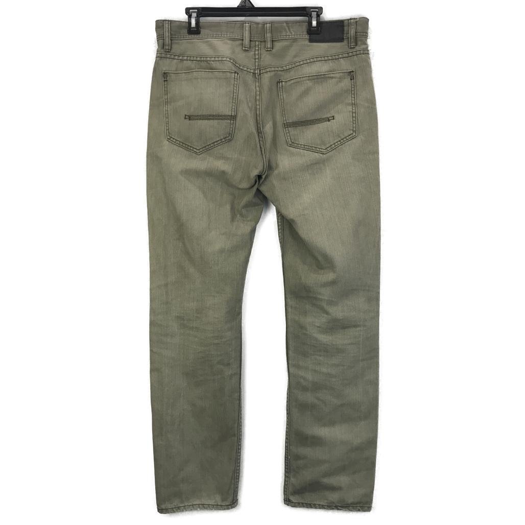 Jeanswest Mens 100% Cotton Olive Green Denim Pants Size 36 NEW