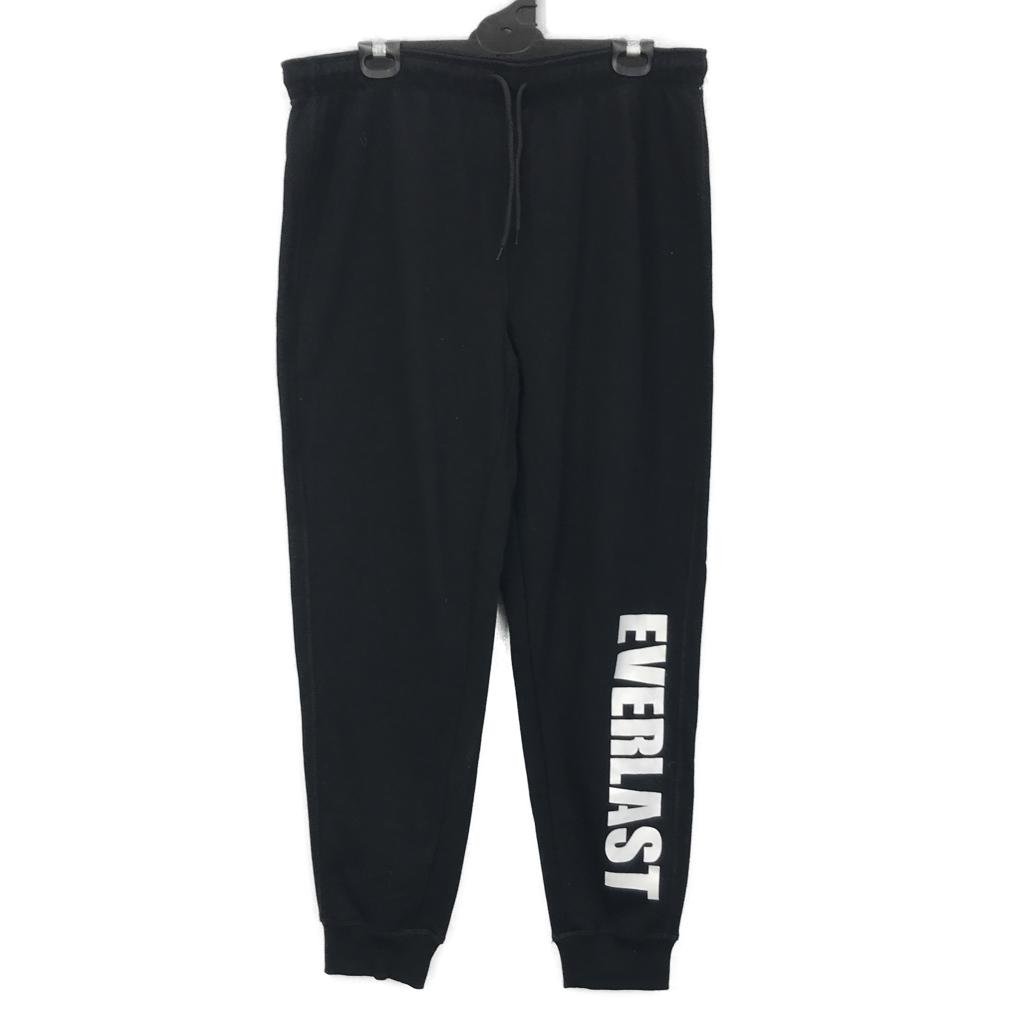 Everlast Unisex Black Fleece Sport Long Trackpants Size 8 NEW