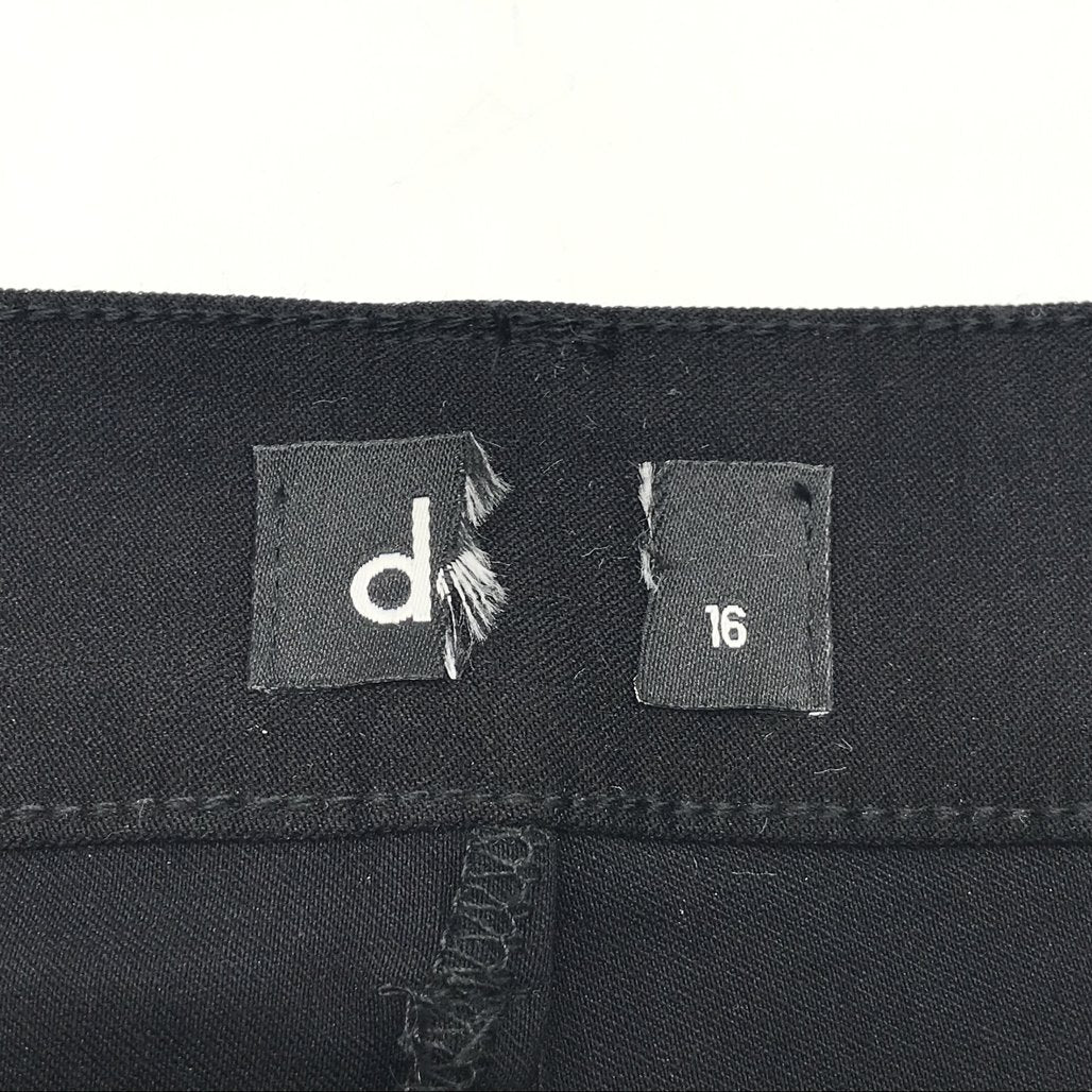 Womens Dotti Work Black Trapped Trousers Size 16 NEW