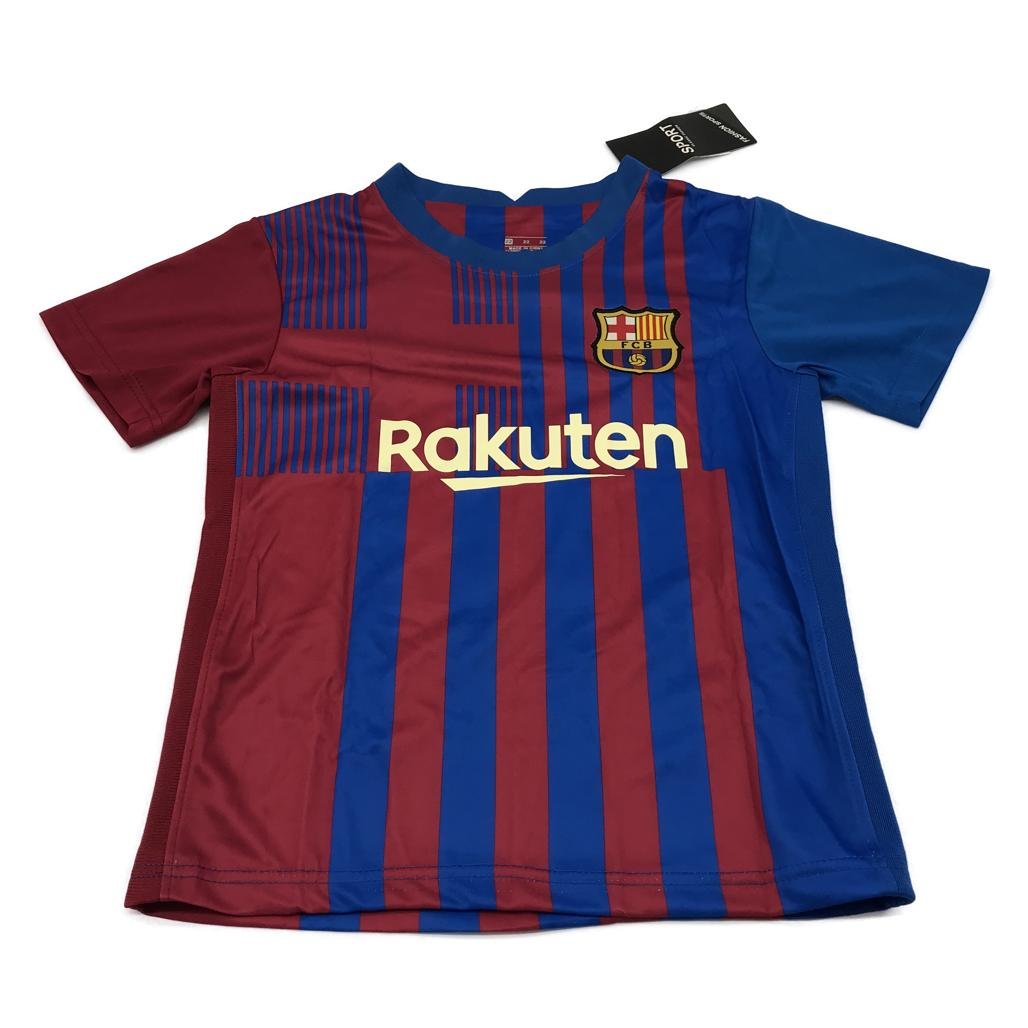 Rakuten Set of 3 Messi Jersey Short Sleeve Red Sport Set Kids 4-5Yrs Size 22 NEW