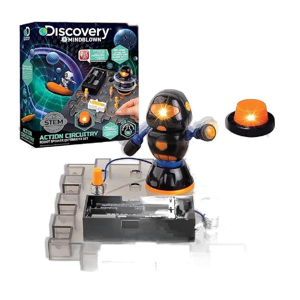 Discovery Mindblown Action Circuitry Robot Spinner Experiment Set Ages 8+ NEW