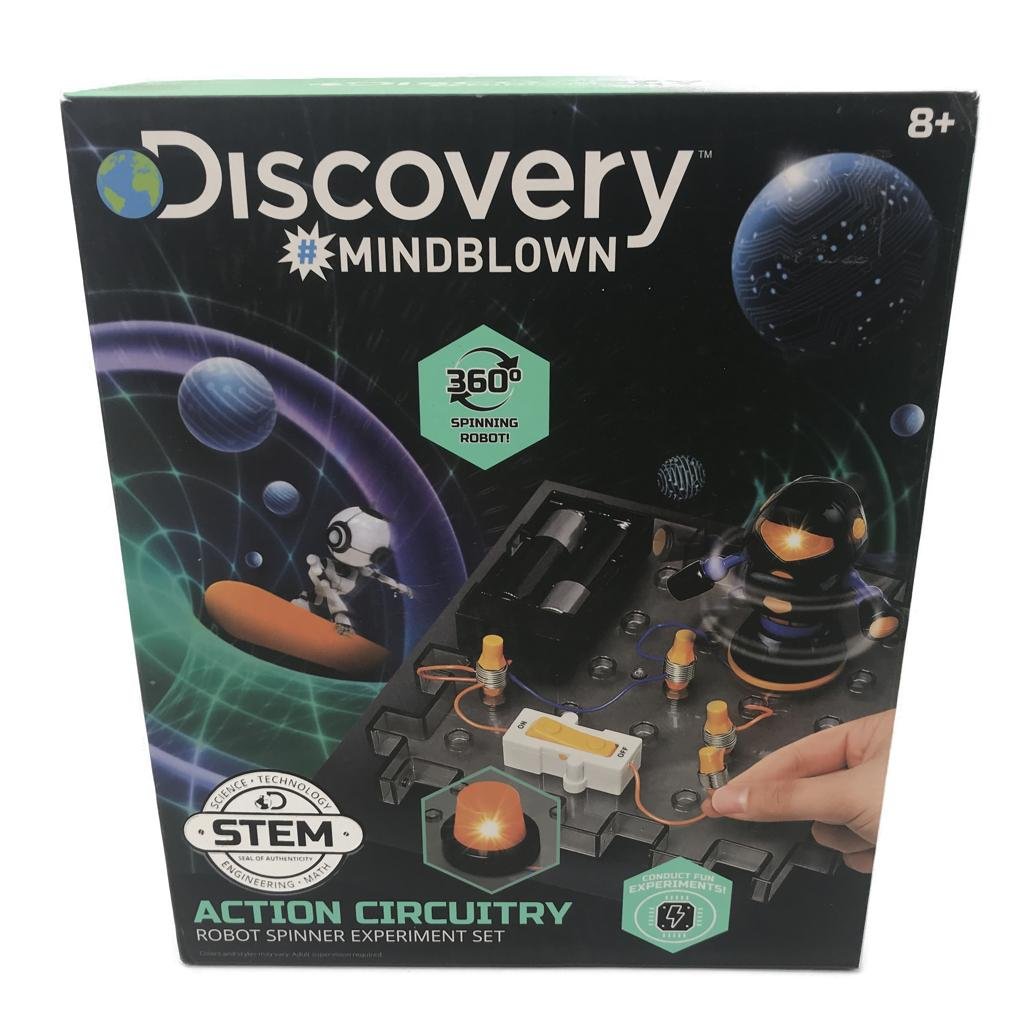 Discovery Mindblown Action Circuitry Robot Spinner Experiment Set Ages 8+ NEW