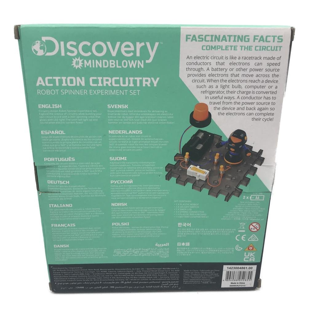 Discovery Mindblown Action Circuitry Robot Spinner Experiment Set Ages 8+ NEW