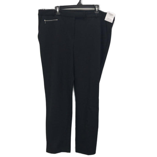 Nutmeg Womens Black Pants Straight Leg Trouser Size 20 NEW