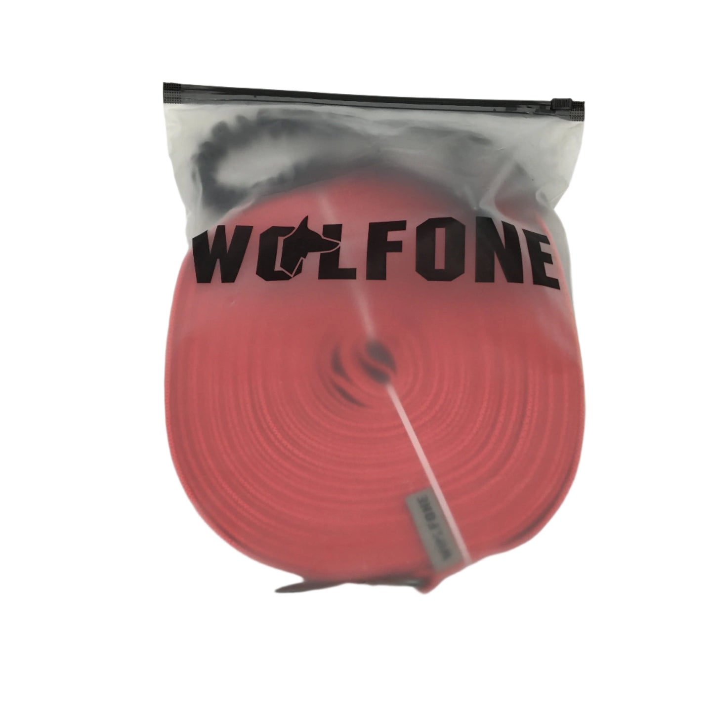 Wolfone 15 m Red Rubberised Training Dog Leash Set NEW